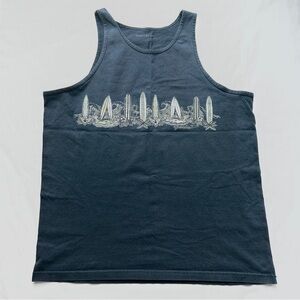 Vintage Y2K Speedo Surfboard Tank Top Coastal Vacation Tropical Size Extra Large